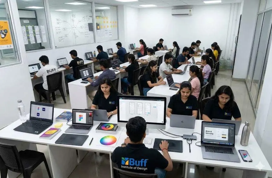 Design studio classroom at Buff Institute of Design, Madurai